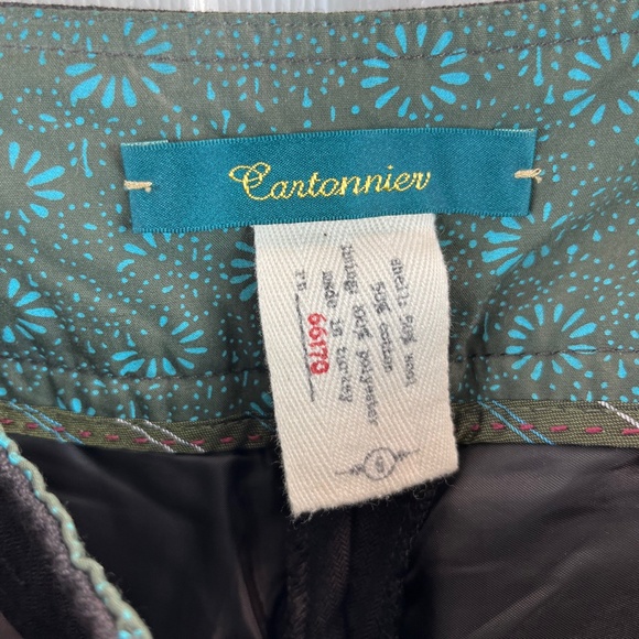 Cartonnier Wide Leg Brown Wool Blend Pants Size 6 - Picture 2 of 4